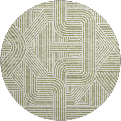 Premium Machine Washable Prisco Aloe Rug