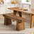 47" Solid Wood Dining Bench, Indoor Bench For Kitchen, Dining Room, Hallway, Entryway