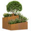Garden Planter Brown 50 Cm Weathering Steel-423547057
