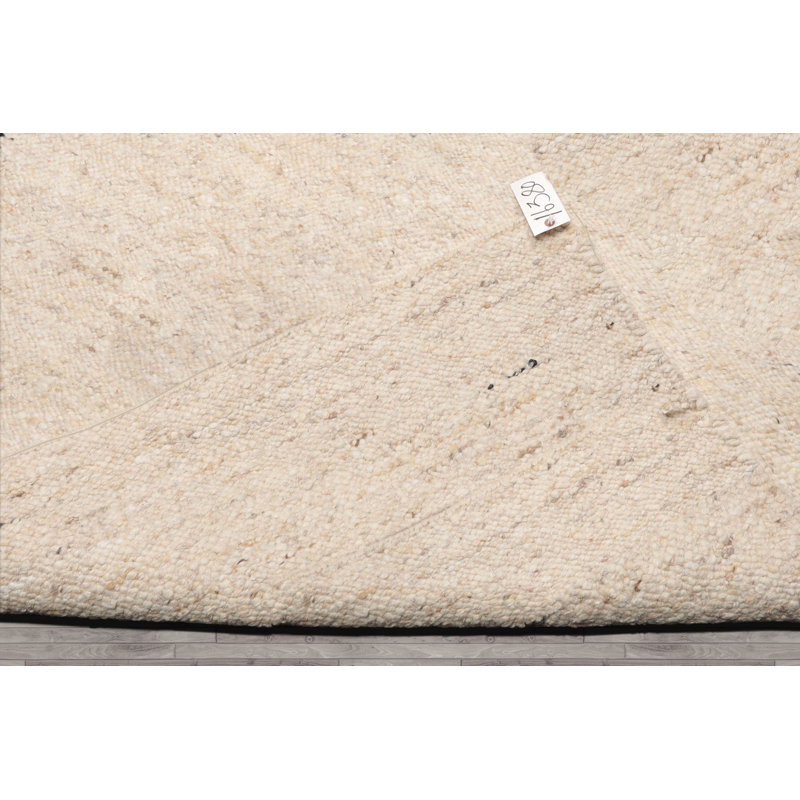 Tapis géométrique en laine tissé à la main 9x12