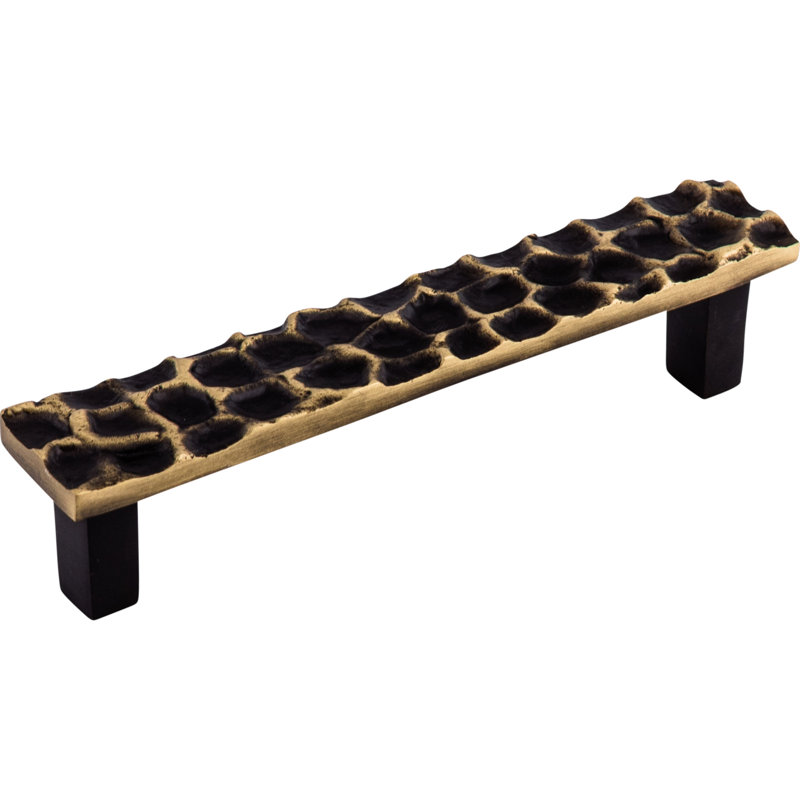 Cobblestone Bar Pull, Brass Antique, 5 1/16" Center to Center