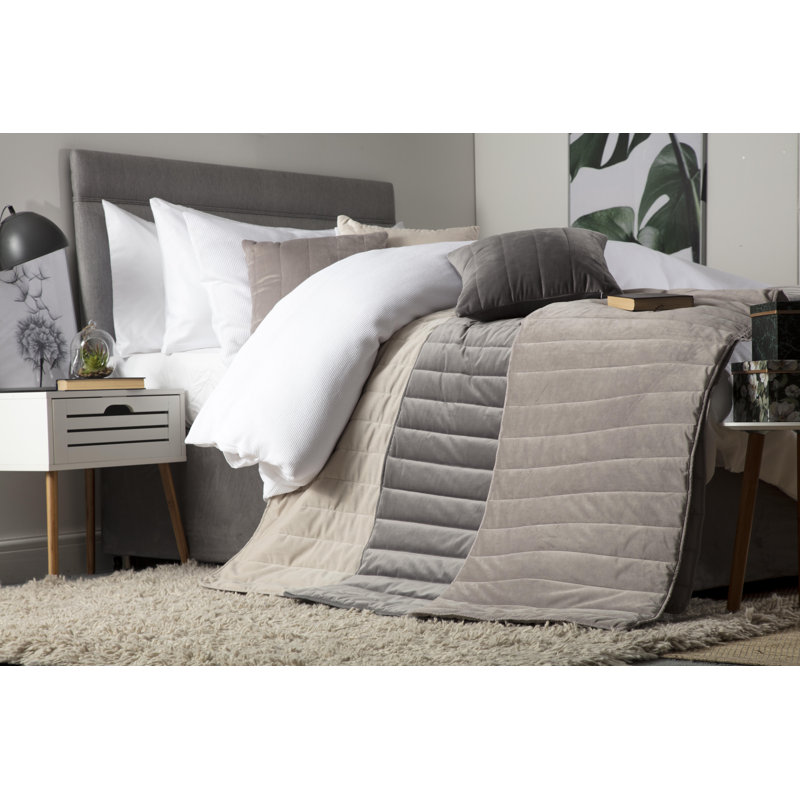 Verona Bed Runner, Charcoal