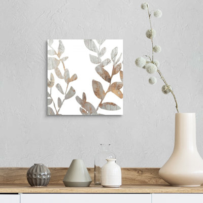 Marbre feuillage I-impression sur toile
