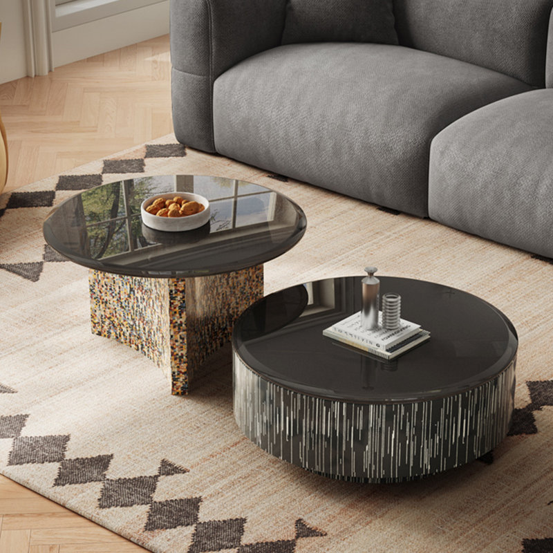 Table basse ronde de style italien