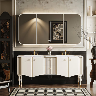 Armoire de salle de bain de style moderne et simple.