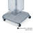 Four-Sided Pegboard Floor Display on Revolving Wheeled Base. Spinner Rack Tower. Panel Size: 8"W x 40"H