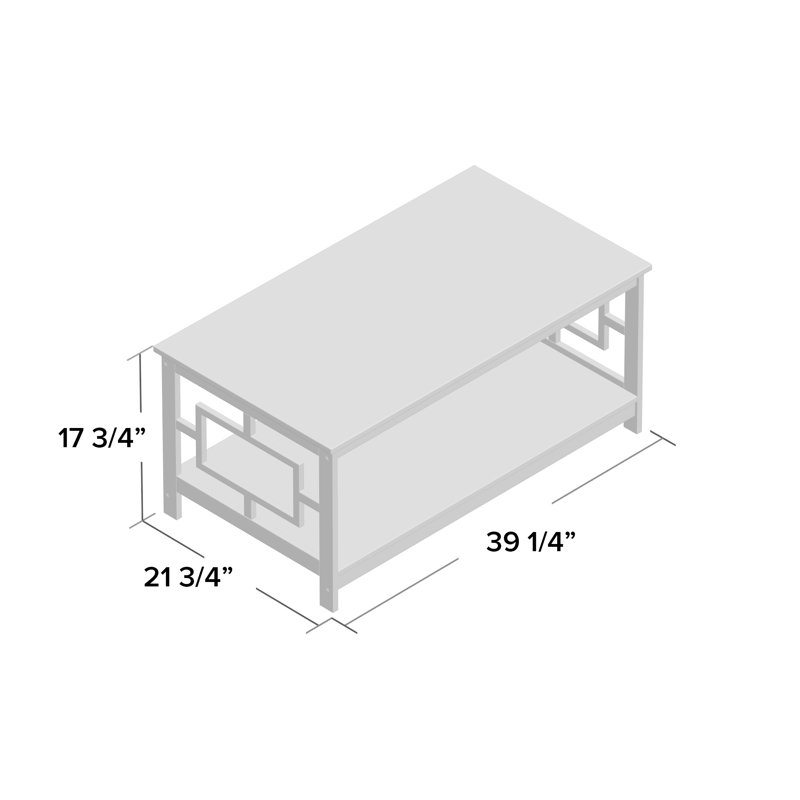 Carmeline Coffee Table, Espresso Top/ Espresso Base