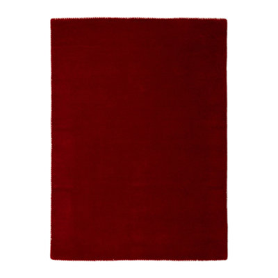 Solid Colour Wool Hand Woven Area Rug