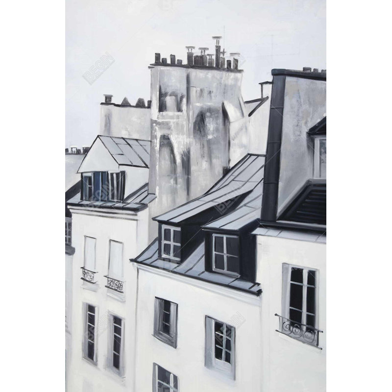 "Bâtiments historiques" sur toile, H 36 po x l 24 po
