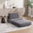 2-In-1 Corduroy Bean Bag Floor Sofa Bed(Set Of 2)-1924702802