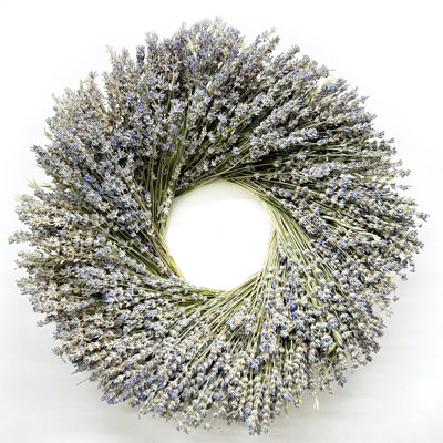 Springtime Handcrafted Dried Lavender 20'' Wreath