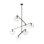 Sean Lavin Lowing 6-light LED grande chandelier in blackened forged finish with glass shades