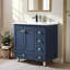 Ensemble de meuble-lavabo simple 32 po bleu