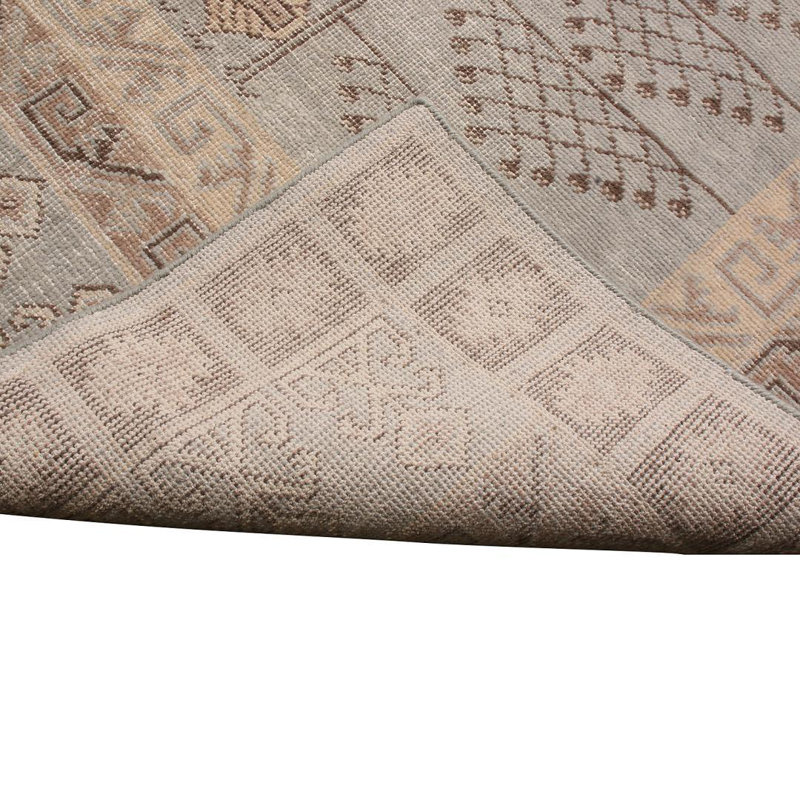 Distressed Homage Hand Knotted Wool Area Rug, Rectangle 12' x 15'
