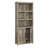 Library With Doors, Brown finish