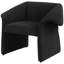Fauteuil d'appoint rembourré incliné avec accoudoirs