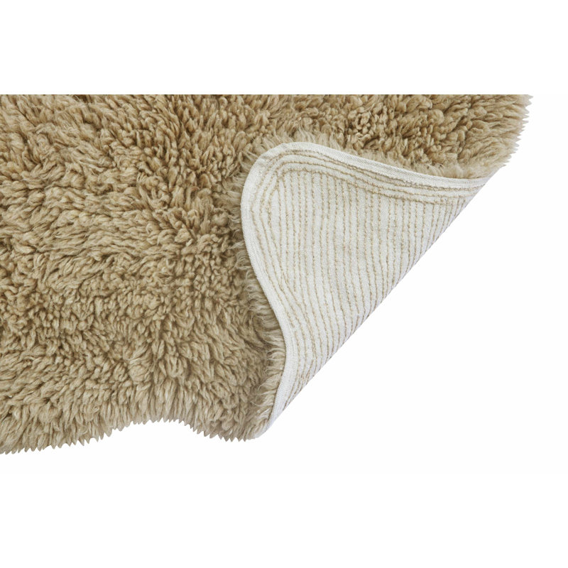 Sheep Of The World Hand Tufted Wool Area Rug in Sheep Beige