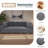 6 - Piece Modular Corduroy Sectional-1163209554