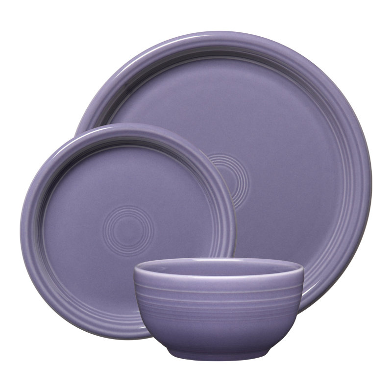 Couvert individuel 3 pièces Fiesta Bistro Coupe, Lavender