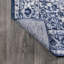 Tapis bleu foncé / ivoire Kernan Cottage Medallion-1080470664