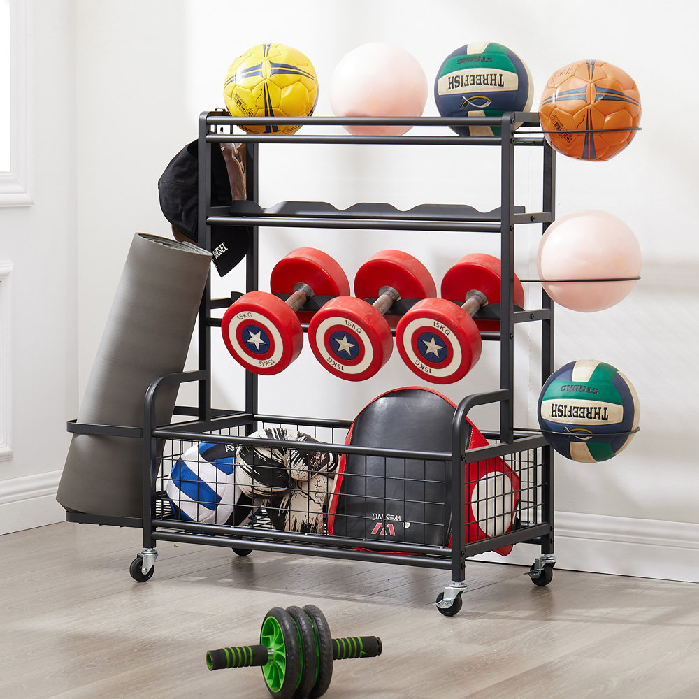Rebrilliant Rolling Metal Storage Rack | Wayfair