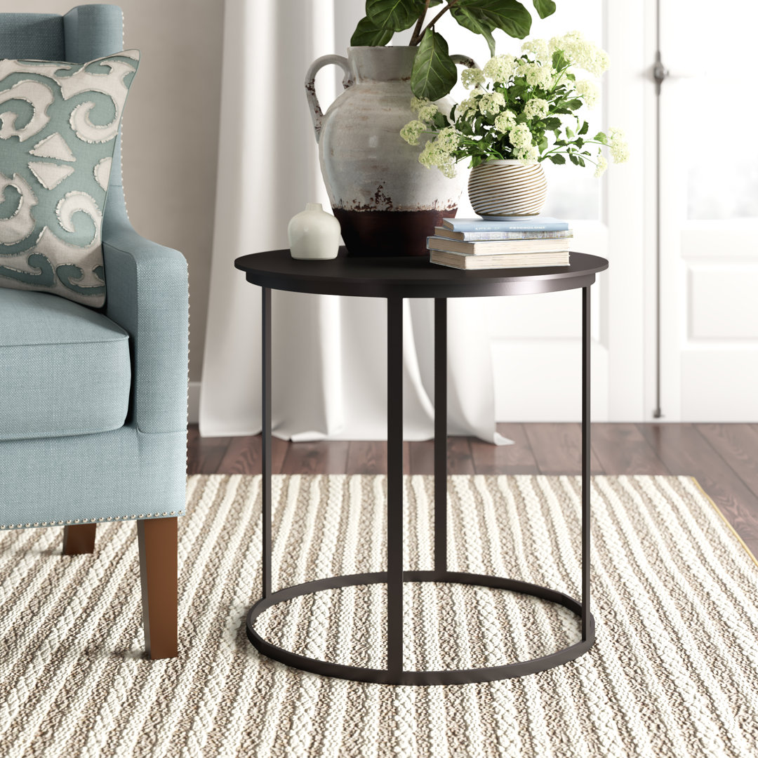 Arhaam Iron Top End Table 17 Stories