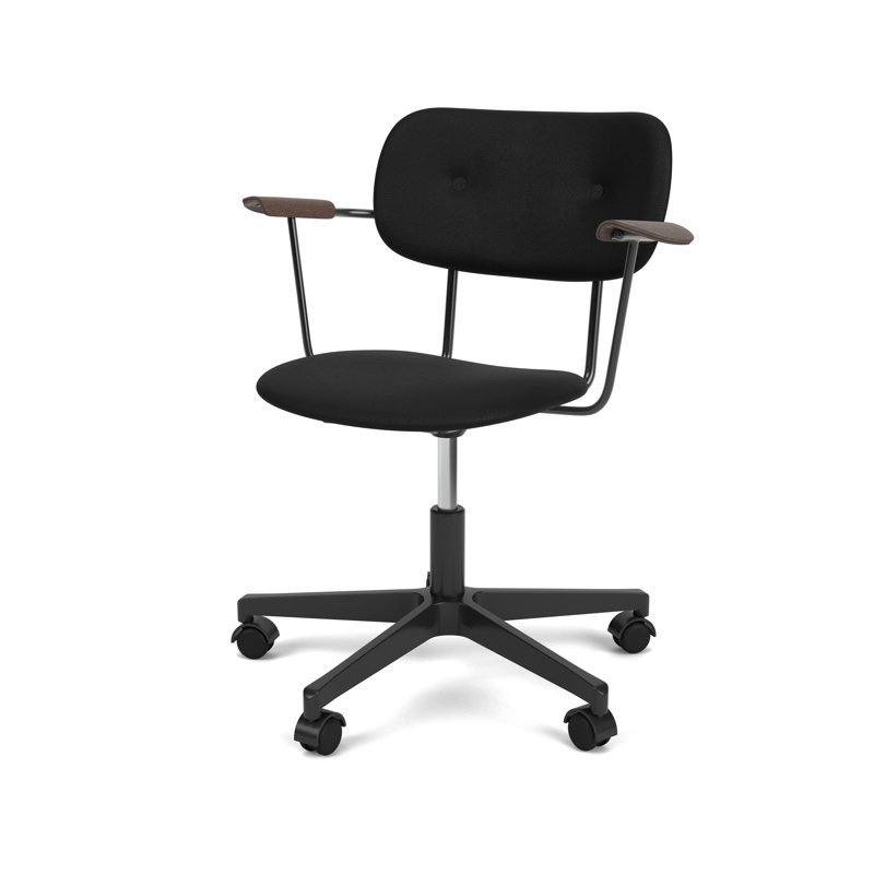 Co Swivel Task Chair, Black, Black