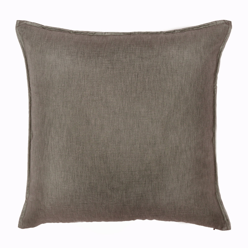 Feather Throw Pillow, Smoke