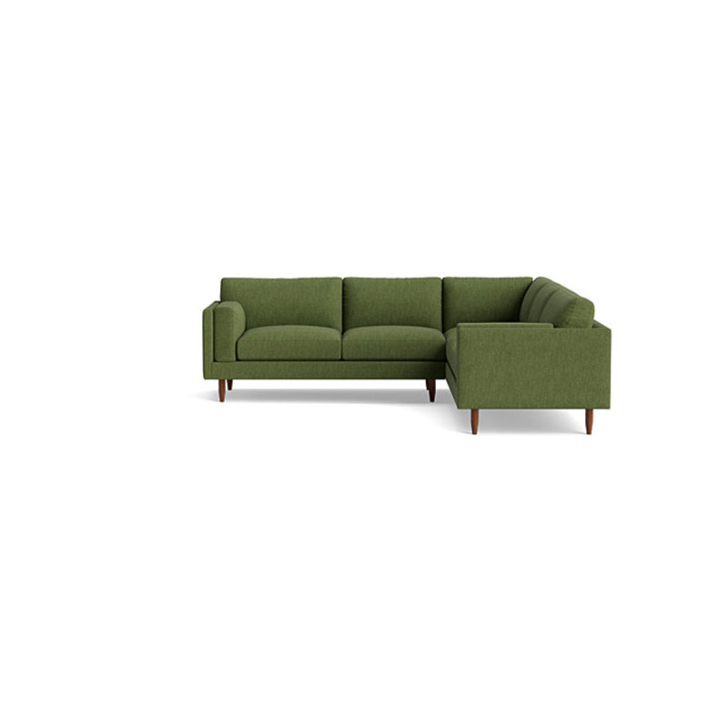 Skinny Fat Sectional, Right Hand Facing, Performance Weave - Basil