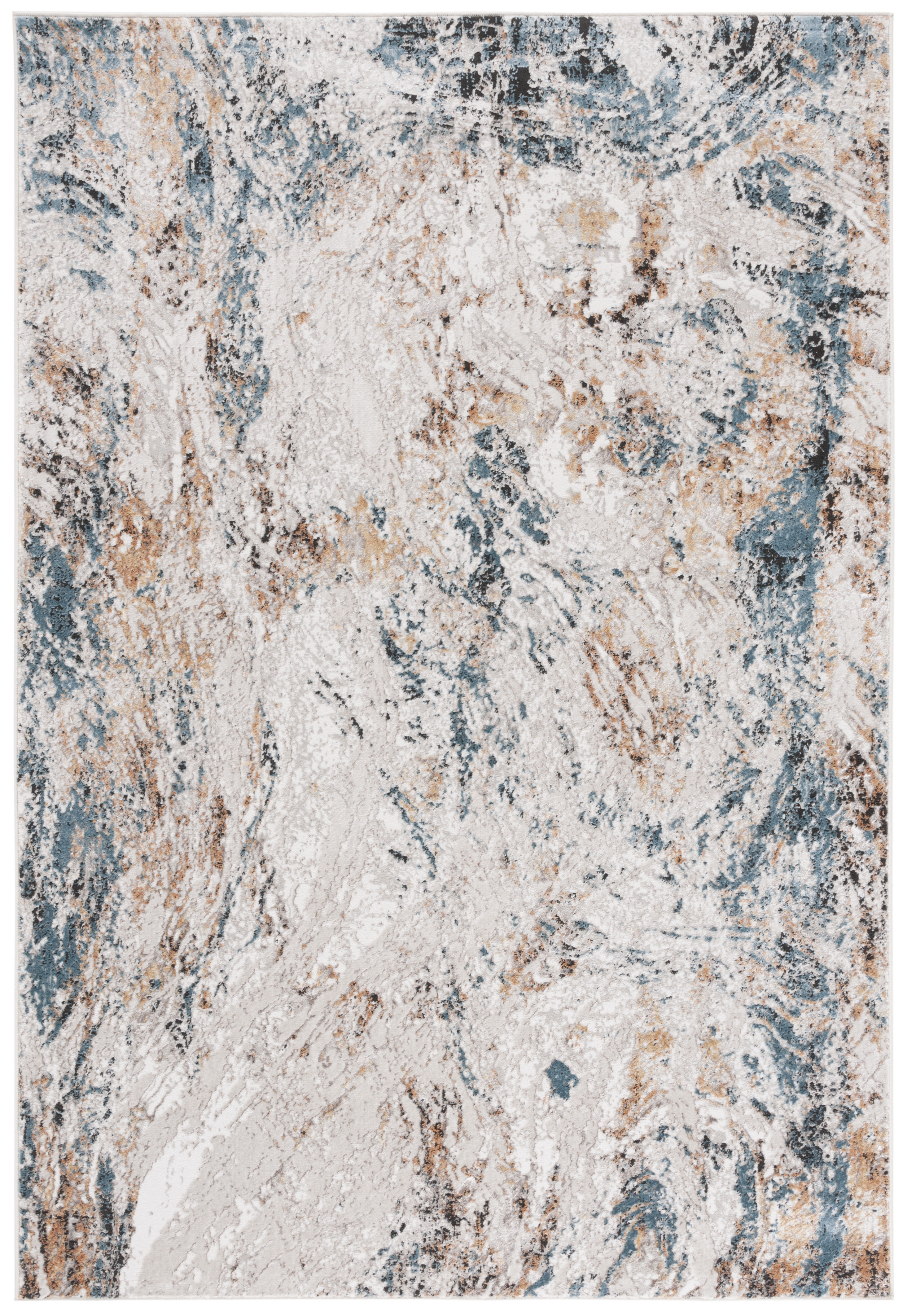Wrought Studio™ Kellee Performance Abstract Rug | Wayfair