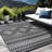 Rectangle Aldo Machine Made Polypropylene Area Rug in Black/White-1682518260