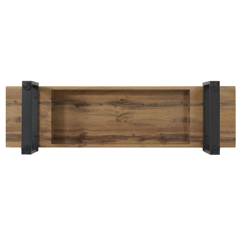 Banc en bois 59 po pour la chambre à coucher, Natural Wood Wash