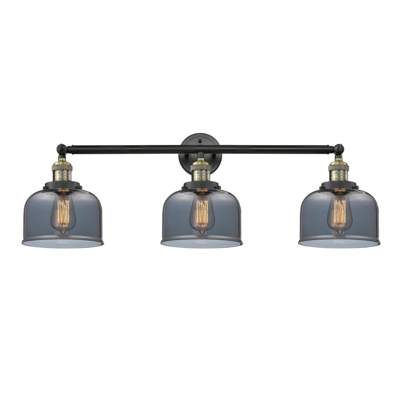 Placencia 3 - Light Dimmable Vanity Light, Plated Smoked, Black Antique Brass, 6 Watt Vinage LED Bulb