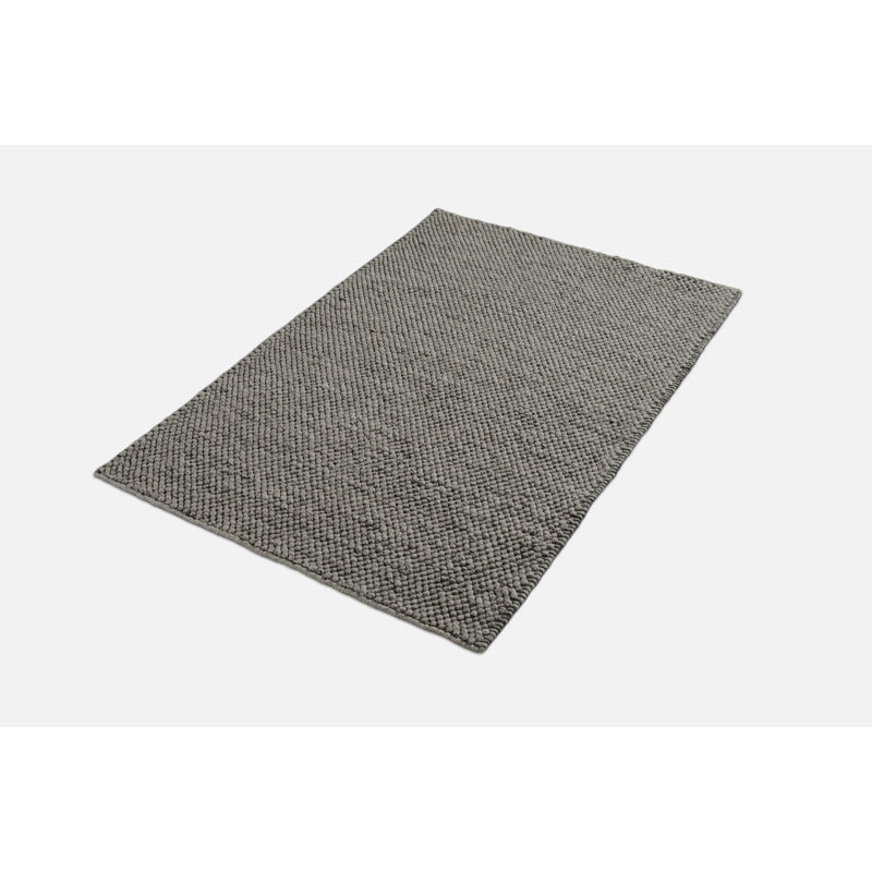 Anthracite Gray Tact Rug, Rectangle 6'5" x 9'8"