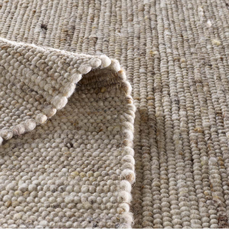 Agir Solid Colour Hand Woven Area Rug, Rectangle 200 x 240cm