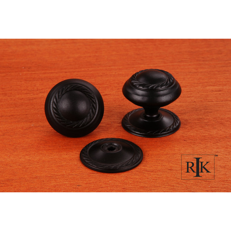 CK Series Mushroom Knob, Black, Large