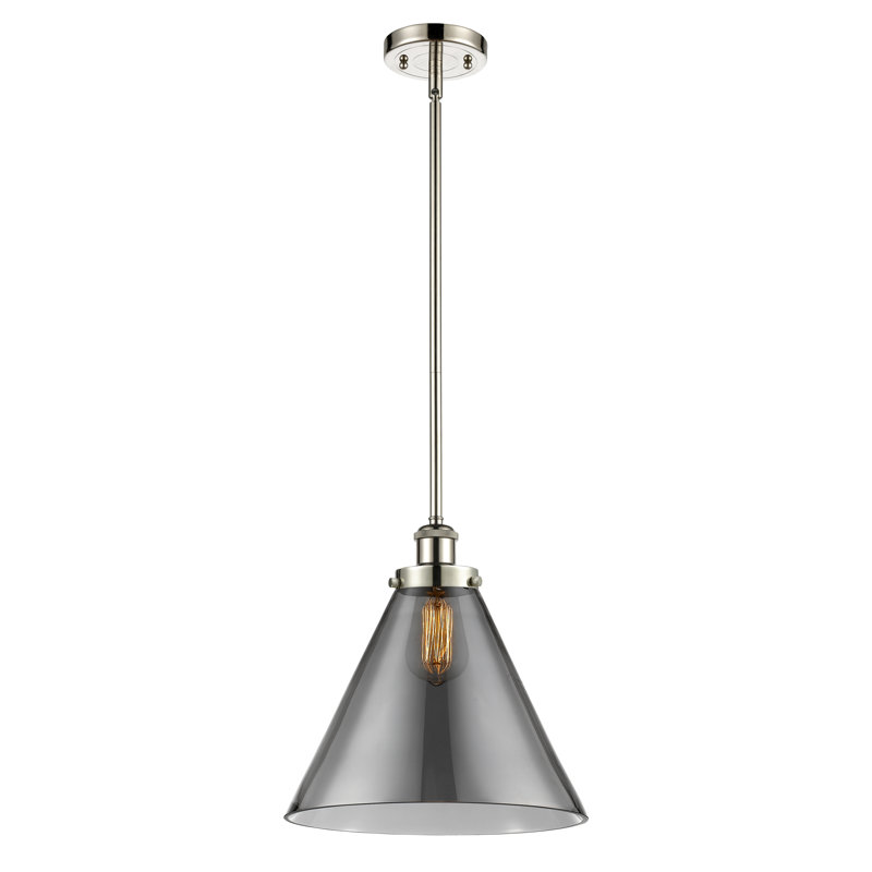 Gelinas 1 - Light Single Pendant, Oil Rubbed Bronze, No Bulb Included, Plated Smoke