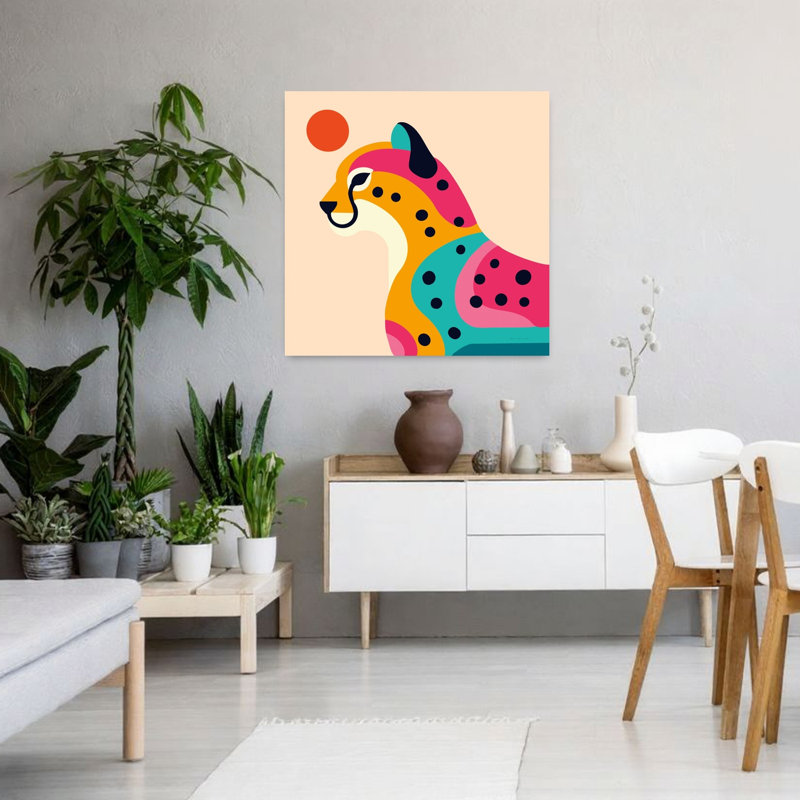 Safari Safari, art animalier contemporain, H 36 po x l 36 po