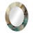 Beige And Green Forms In Painting I - Beige Modern Wall Mirror-101170916-121827811