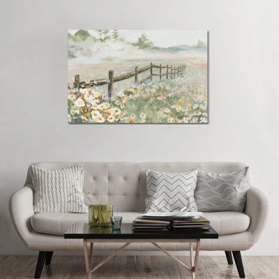 « Clôture avec fleurs » par Patricia Pinto, reproduction d’art
