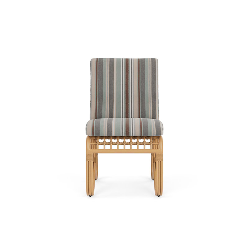 Riviera Outdoor Dining Side Chair, Lima Heron