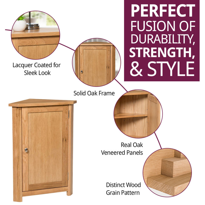 Keyla 1 -Door Accent Cabinet, 78.5 cm H x 59 cm L x 41.5 cm D