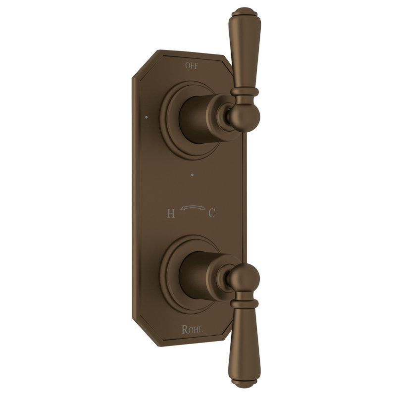 Edwardian™ 1/2" Thermostatic Trim with Diverter, English Bronze