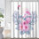 Aquarelle, bouquet de fleurs tropicales, flamant rose, hibiscus, feuilles, palmier indigo avec 12 crochets