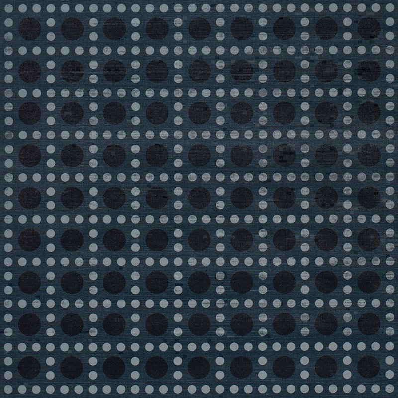 Schumacher X Backdrop Puntini Sisal Wallpaper, Blue