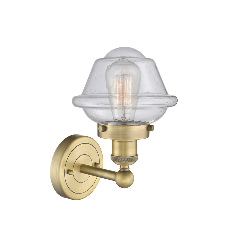 Wimer Armed Sconce, Seedy, Brushed Brass