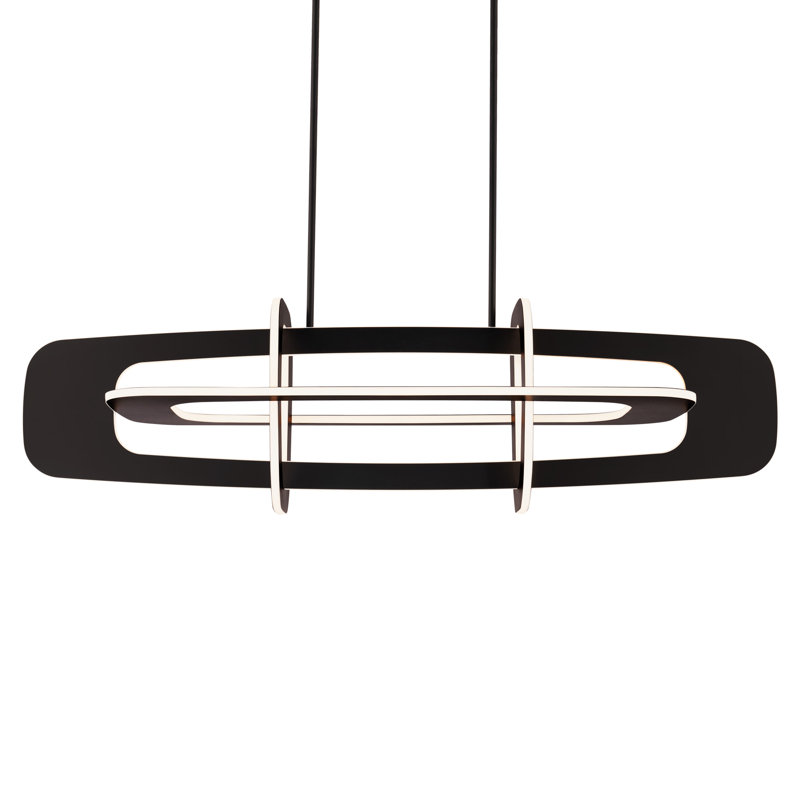 Vesta 1 - Light Black LED Kitchen Island Pendant
