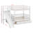 Twin Over Twin Bunk Bed With Storage Staircase, Solid Wood Bunk Bed Frame With Slide And 2 Drawers-119619592