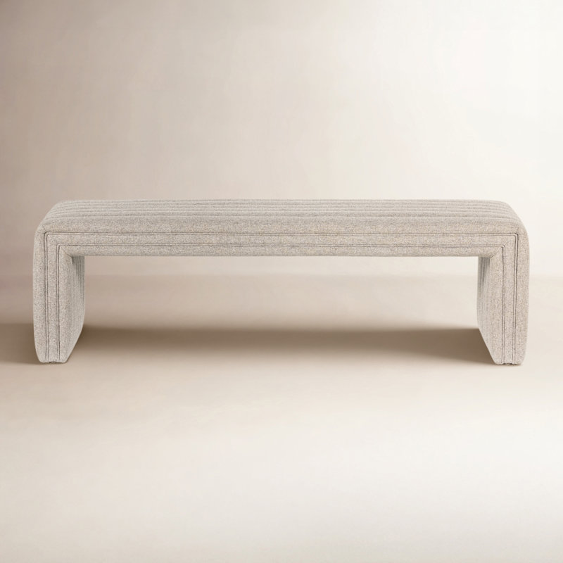 Augustine Upholstered Bench, Orly Natural