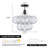 Ahona 1 - Light Dimmable Bubble Glass Globes Semi Flush Mount Light（Bulb Included)-931380126-931380113